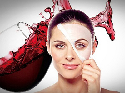 Da trắng hồng tự nhiên nhờ rượu vang đỏ