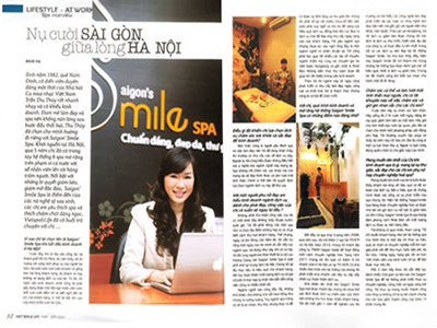 Bài viết “Nụ cười Sài Gòn giữa lòng Hà Nội” trên báo Vietspa & Life