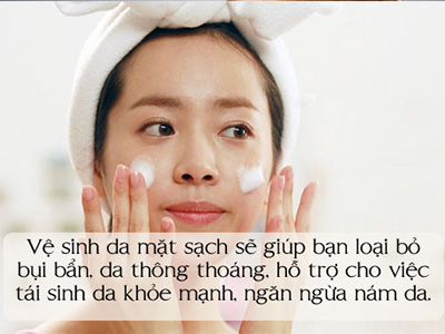 Ngăn ngừa nám nhờ những thói quen tốt vào buổi tối
