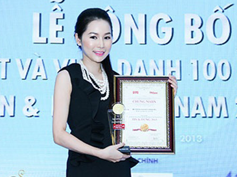 Nữ giám đốc trẻ nhất top 100 doanh nhân