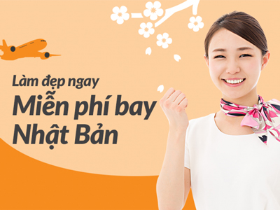 Japan airlines tặng miễn phí vé máy bay cho khách hàng Saigon Smile Spa