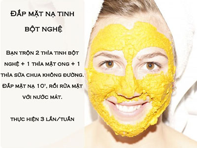Bỏ túi ngay những cách trị nám da bằng nghệ hiệu quả