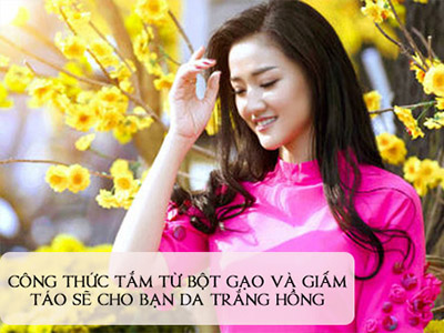 Xúng xính váy xinh với làn da trắng nõn nà đón tết