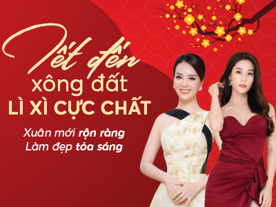 Khai sắc đón xuân với lì xì làm đẹp cực chất