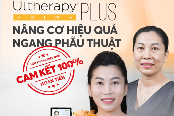 Ưu đãi 50% dịch vụ Trẻ hóa da Ultherapy Prime Plus