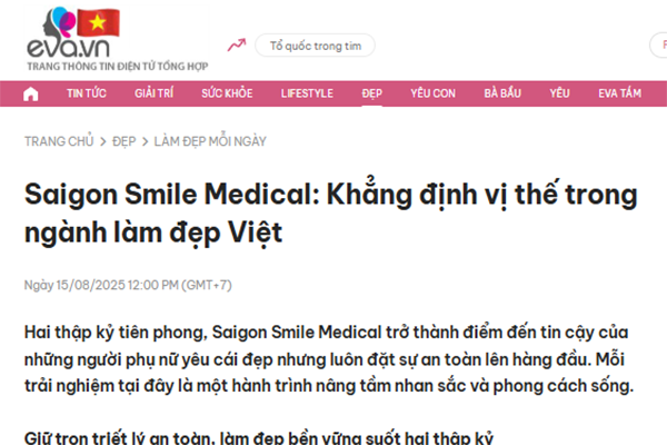 Saigon Smile Medical: Khẳng định vị thế trong ngành làm đẹp Việt