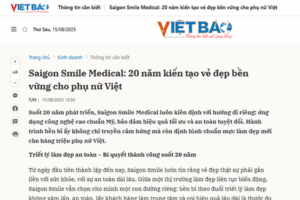 Saigon Smile Medical: 20 năm kiến tạo vẻ đẹp bền vững cho phụ nữ Việt