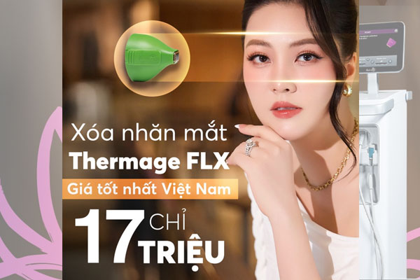 Xóa nhăn vùng mắt với Thermage FLX  Trẻ hóa chuẩn Mỹ chỉ 17 triệu