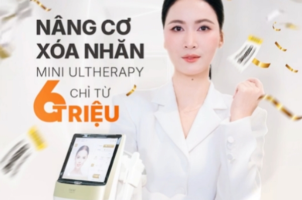 Bùng nổ ưu đãi: Trẻ hóa da toàn mặt Mini Ultherapy chỉ từ 6 triệu